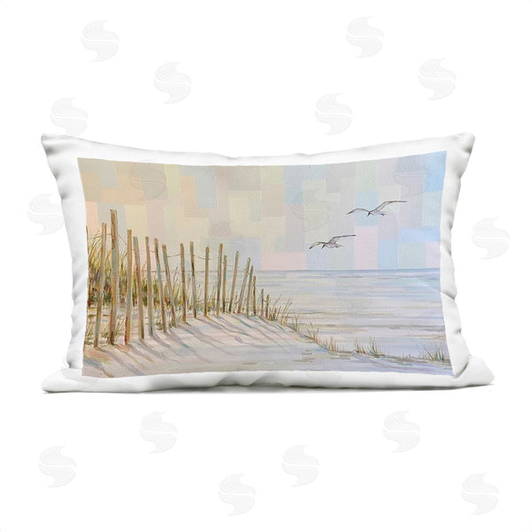 Stupell Industries Linda Sperruzzi | Tranquil Dunes Modern Coast Printed Throw Pillow