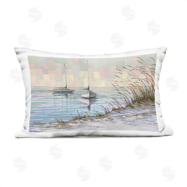 Stupell Industries Linda Sperruzzi | View From The Dunes Sailboats Printed Throw Pillow
