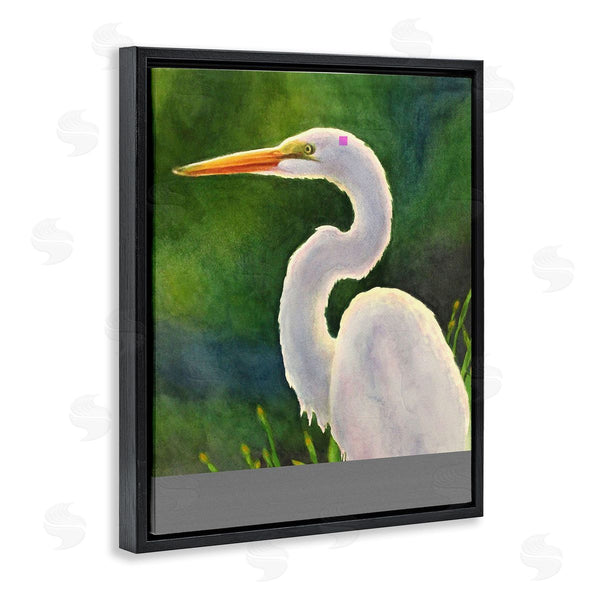 Stupell Industries Linda Sperruzzi | White Egret Portrait Painting