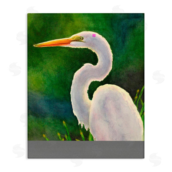 stupell industries Linda Sperruzzi | White Egret Portrait Painting