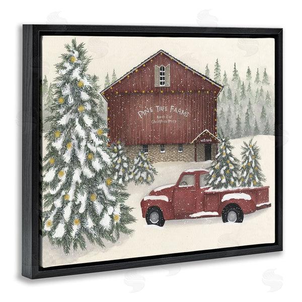 Stupell Industries Linda Spivey | Winter Pine Tree Farm