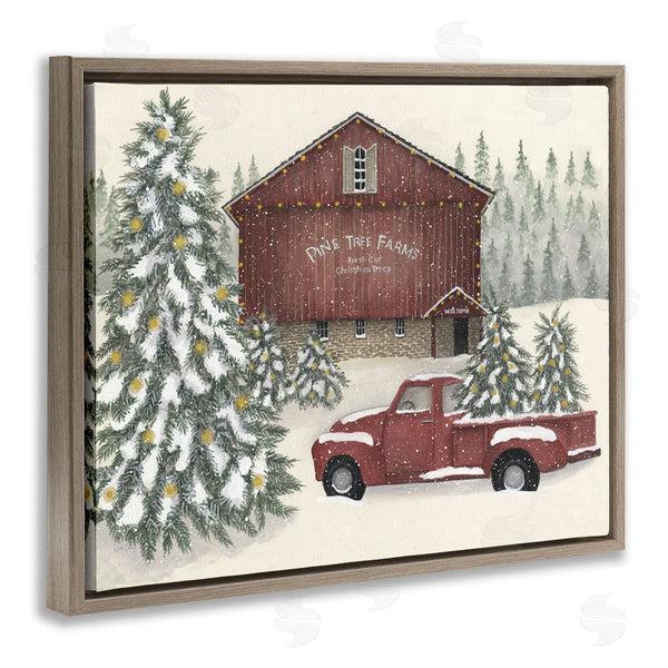 Stupell Industries Linda Spivey | Winter Pine Tree Farm