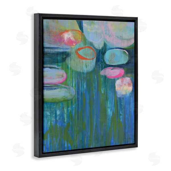 Stupell Industries Linda Stelling | Pond Lily Pads Abstract Painting