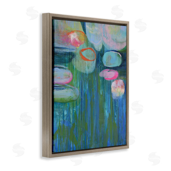 Stupell Industries Linda Stelling | Pond Lily Pads Abstract Painting