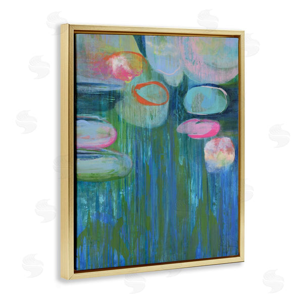 Stupell Industries Linda Stelling | Pond Lily Pads Abstract Painting