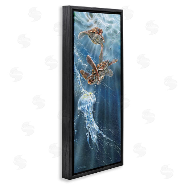 Stupell Industries Linda Thompson | Underwater Jellyfish & Turtles Wall Art