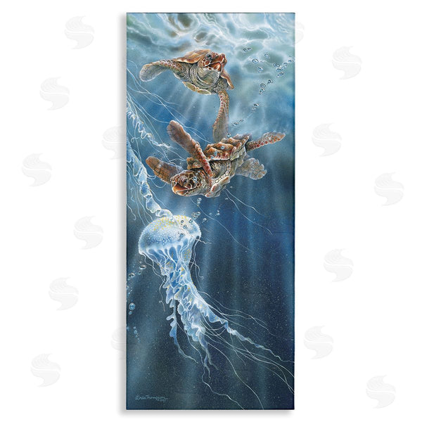 stupell industries Linda Thompson | Underwater Jellyfish & Turtles Wall Art