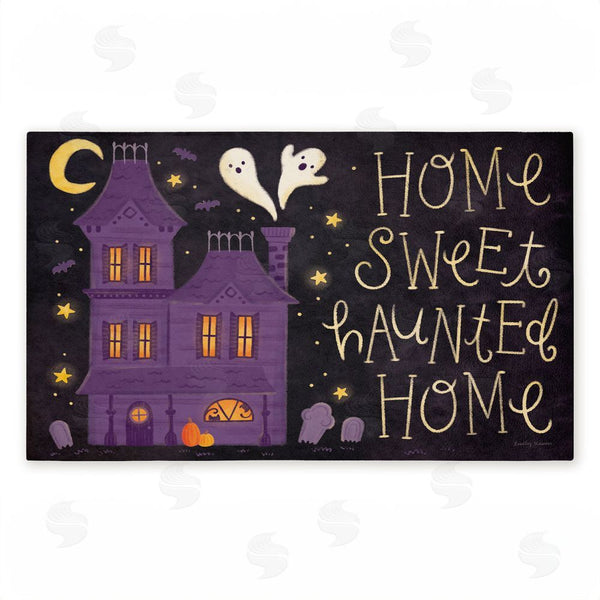 stupell industries Lindley Wiesner | Haunted Sweet Home Non-Woven Door Mat