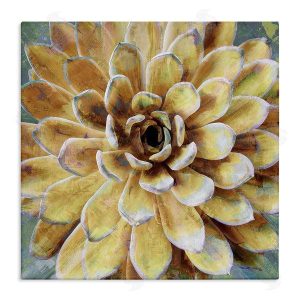 stupell industries Lindsay Benson | Yellow Botanical Succulent Bloom Painting