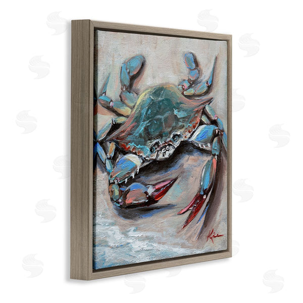 Stupell Industries Lindsay Kivi Fine Art | Blue Crab With Red Claws