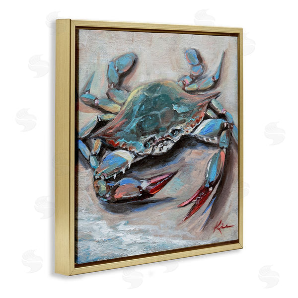 Stupell Industries Lindsay Kivi Fine Art | Blue Crab With Red Claws