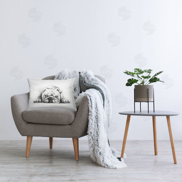 Stupell Industries Lindsay Kivi Fine Art | Bulldog Puppy Naptime