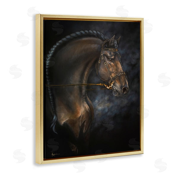 Stupell Industries Lindsay Kivi Fine Art | Expressive Equine Horse In Harness