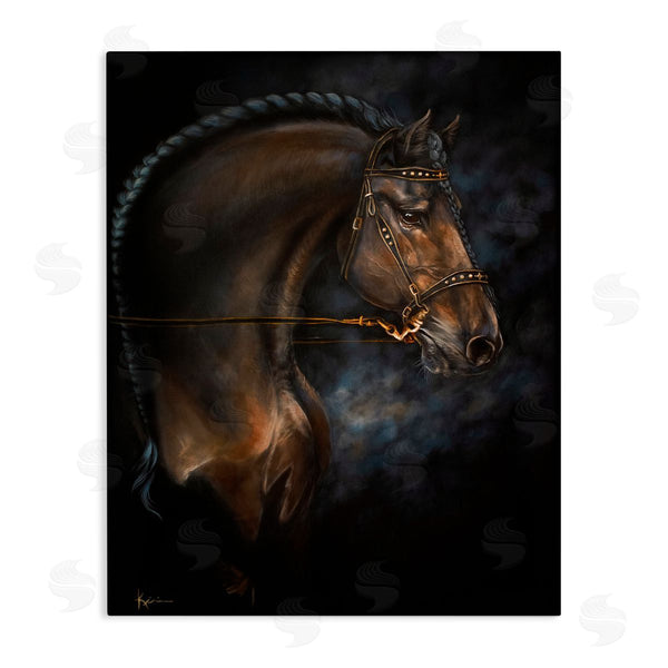 stupell industries Lindsay Kivi Fine Art | Expressive Equine Horse in Harness