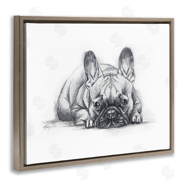 Stupell Industries Lindsay Kivi Fine Art | French Bulldog Naptime
