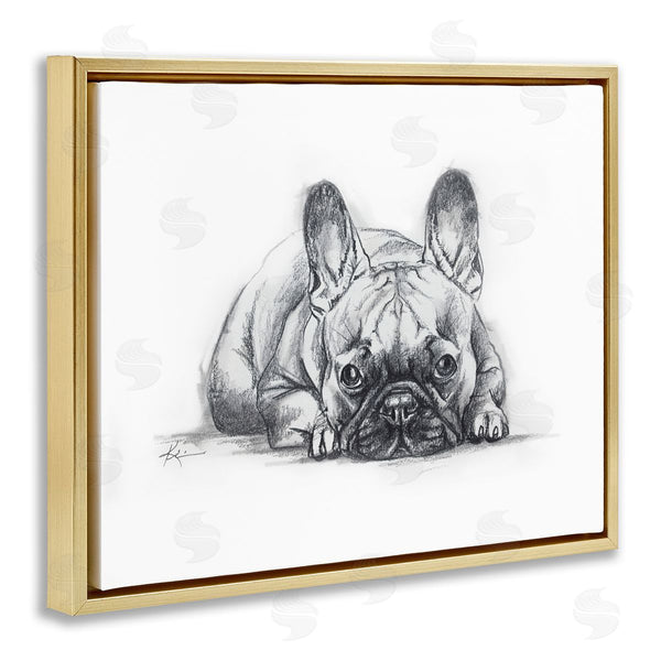 Stupell Industries Lindsay Kivi Fine Art | French Bulldog Naptime