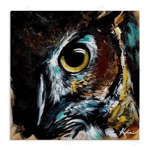 stupell industries Lindsay Kivi Fine Art | Intense Owl Eye Portrait Wildlife Wall Art