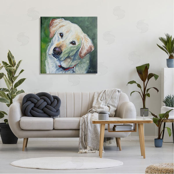 Stupell Industries Lindsay Kivi Fine Art | Labrador Dog Pet Portrait Wall Art