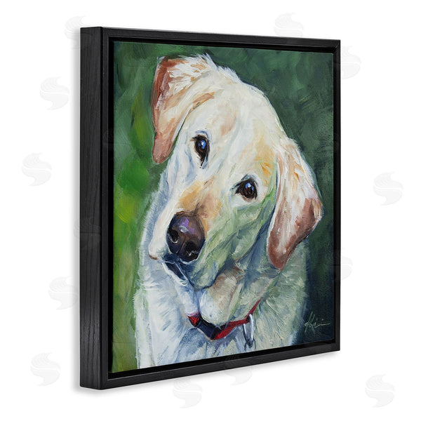 Stupell Industries Lindsay Kivi Fine Art | Labrador Dog Pet Portrait Wall Art