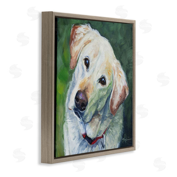 Stupell Industries Lindsay Kivi Fine Art | Labrador Dog Pet Portrait Wall Art