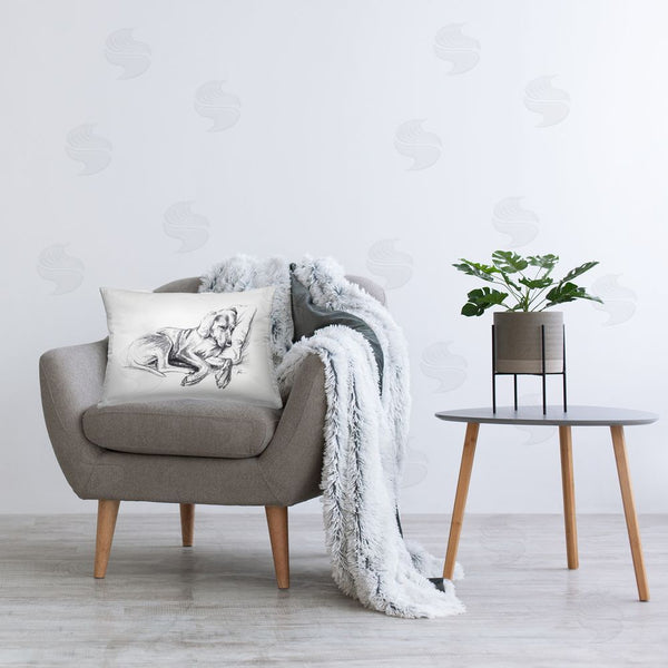 Stupell Industries Lindsay Kivi Fine Art | Napping Dog Drawing