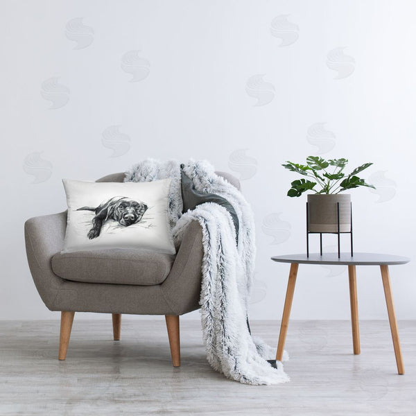 Stupell Industries Lindsay Kivi Fine Art | Naptime Black Labrador