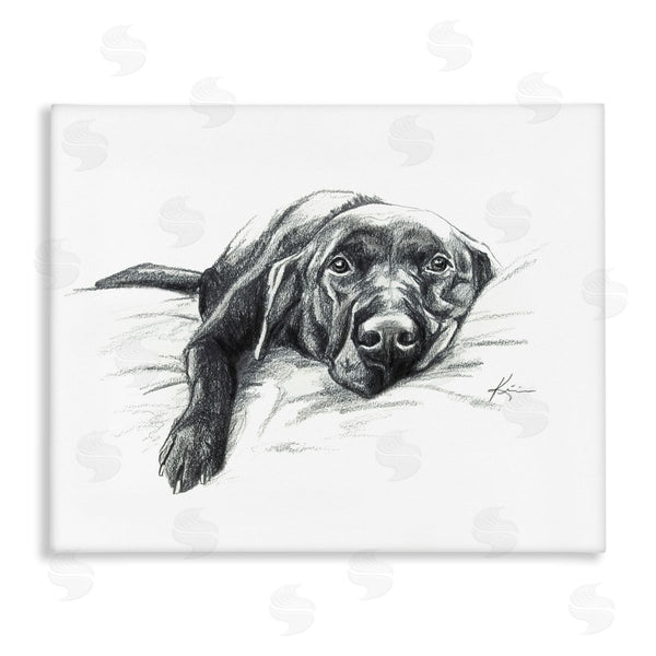 stupell industries Lindsay Kivi Fine Art | Naptime Black Labrador