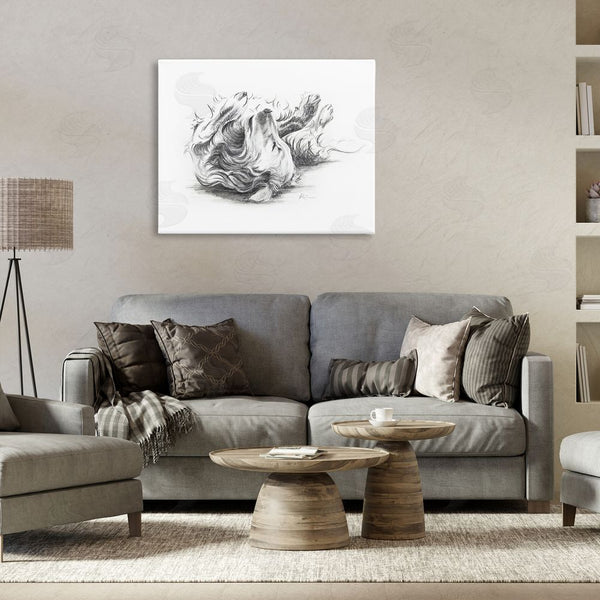 Stupell Industries Lindsay Kivi Fine Art | Naptime Dog Drawing Wall Art
