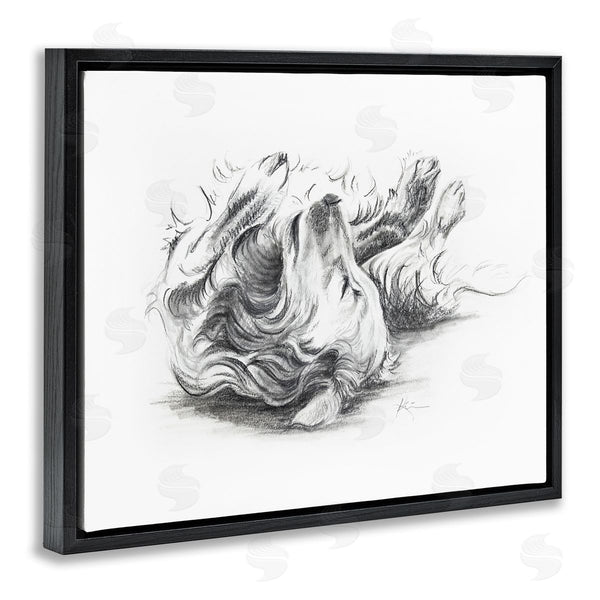 Stupell Industries Lindsay Kivi Fine Art | Naptime Dog Drawing Wall Art