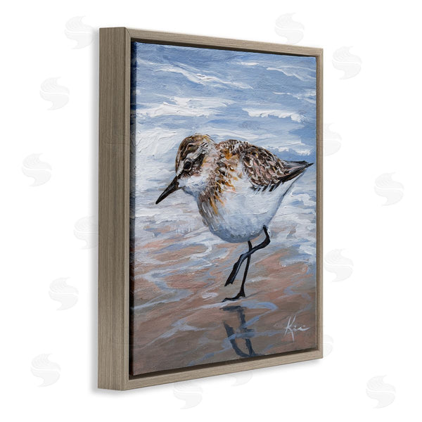 Stupell Industries Lindsay Kivi Fine Art | Sand Piper Shore Painting