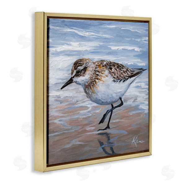 Stupell Industries Lindsay Kivi Fine Art | Sand Piper Shore Painting