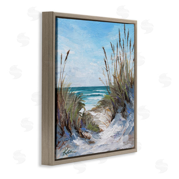 Stupell Industries Lindsay Kivi Fine Art | Seascapes Through Grasses