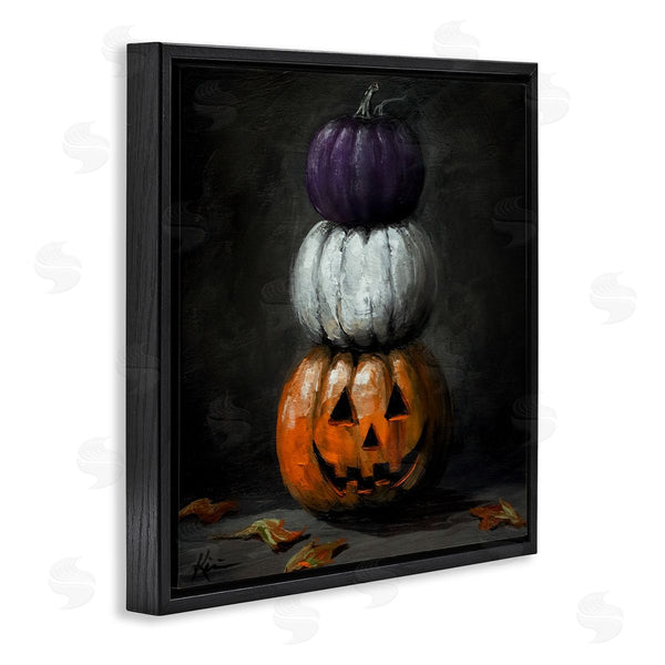 Stupell Industries Lindsay Kivi Fine Art | Vintage Halloween Pumpkin Stack