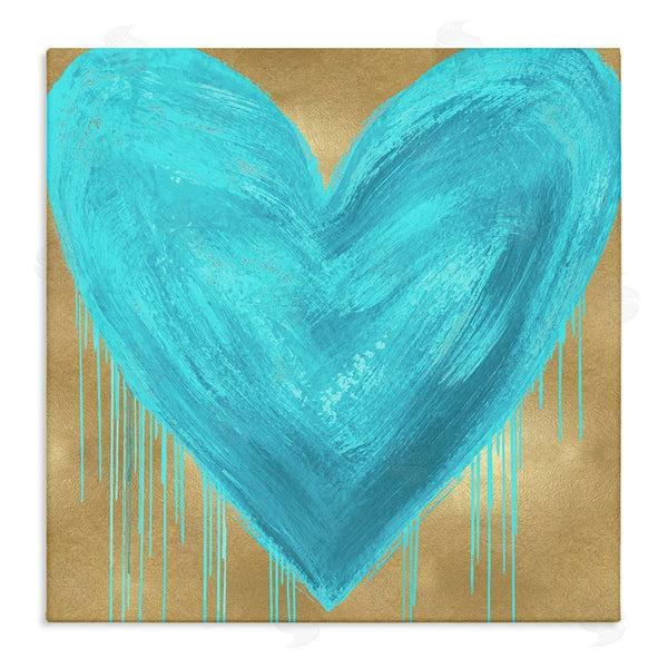 stupell industries Lindsay Rodgers | Blue Heart over Tan