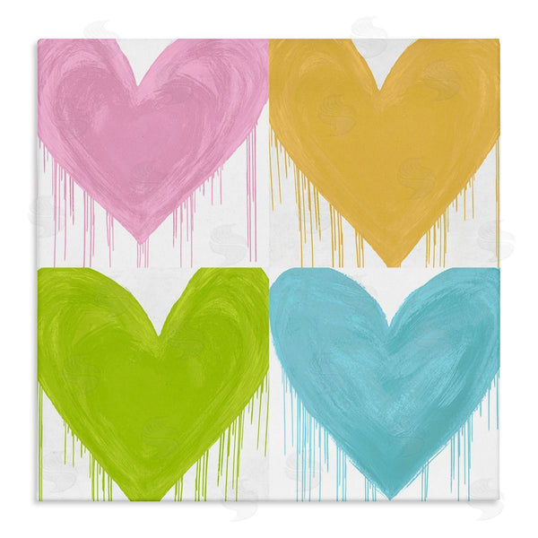 stupell industries Lindsay Rodgers | Colorful Paint Drip Hearts