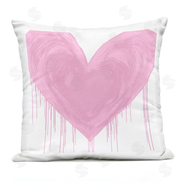 Stupell Industries Lindsay Rodgers | Contemporary Pink Heart Symbol Printed Throw Pillow