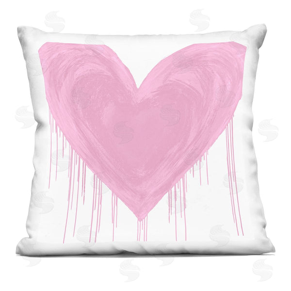 stupell industries Lindsay Rodgers | Contemporary Pink Heart Symbol Printed Throw Pillow
