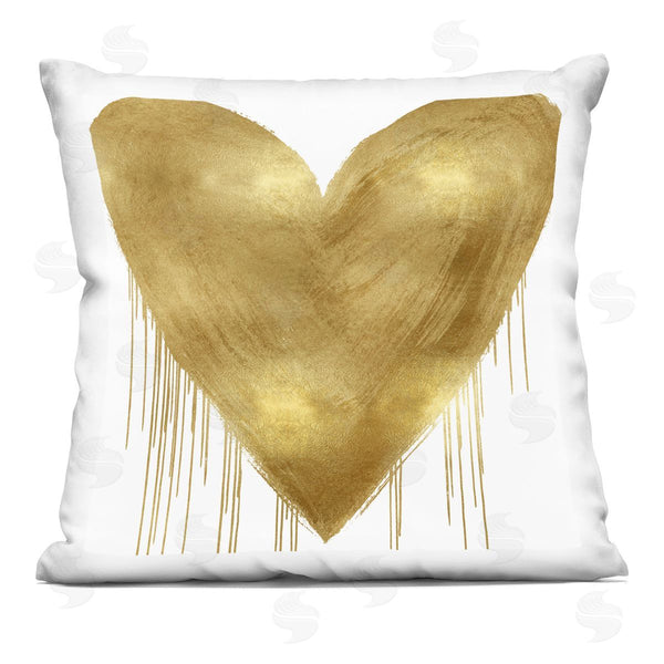 stupell industries Lindsay Rodgers | Modern Glam Heart Shape Printed Throw Pillow