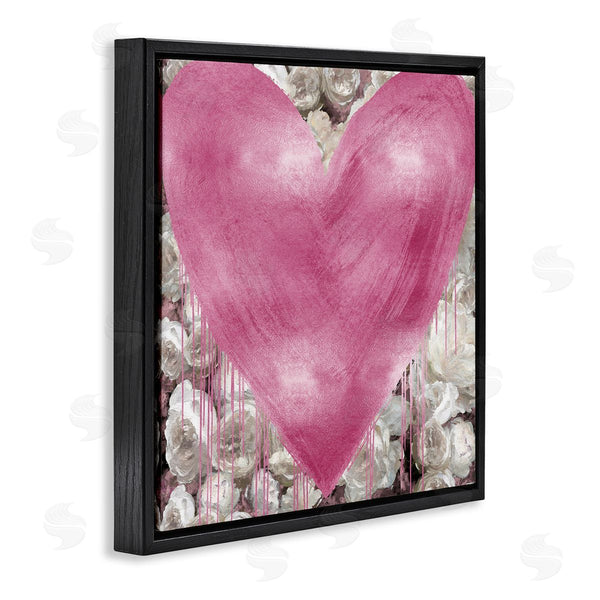 Stupell Industries Lindsay Rodgers | Pink Heart Over Roses