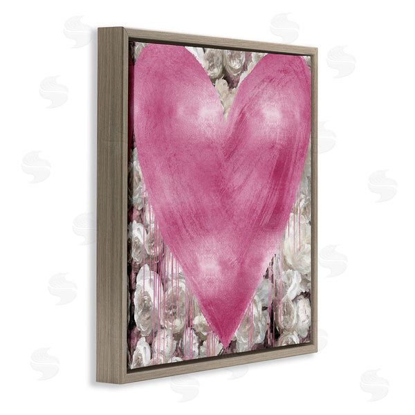Stupell Industries Lindsay Rodgers | Pink Heart Over Roses
