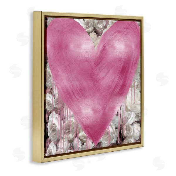 Stupell Industries Lindsay Rodgers | Pink Heart Over Roses