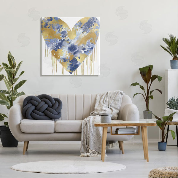 Stupell Industries Lindsay Rodgers | Urban Blue Graffiti Heart Wall Art