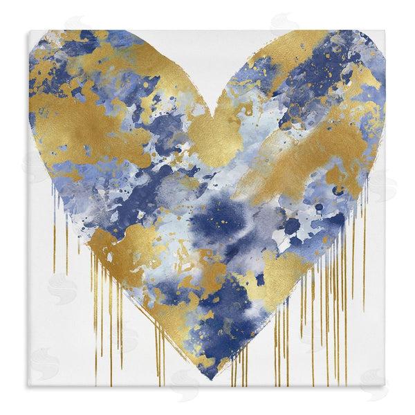 stupell industries Lindsay Rodgers | Urban Blue Graffiti Heart Wall Art