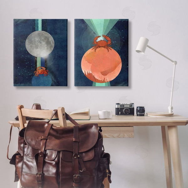 Stupell Industries Lindsey Newman | Crab Orbs Light Rays Wall Art