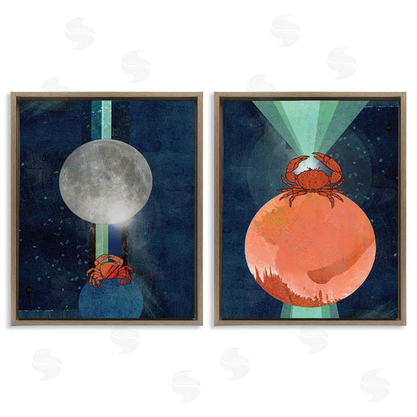 Stupell Industries Lindsey Newman | Crab Orbs Light Rays Wall Art
