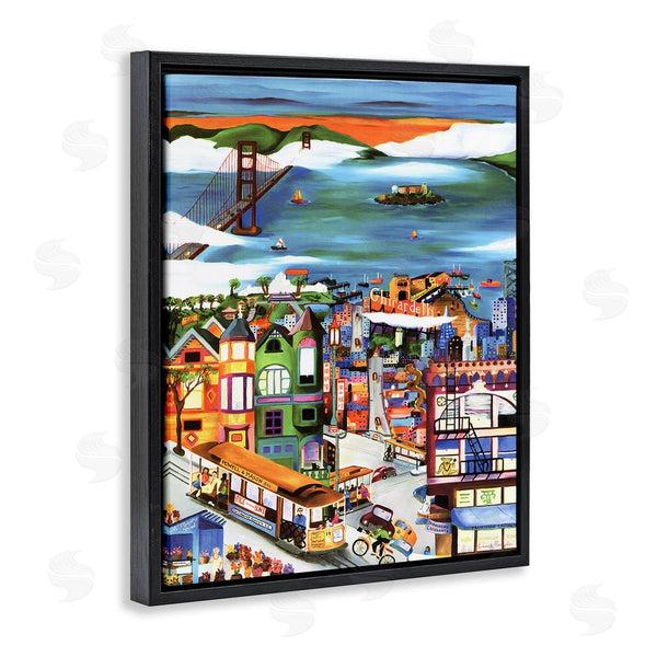 Stupell Industries Linnea Pergola | Bustling Seaside Town Wall Art