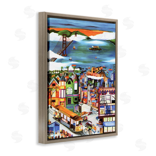 Stupell Industries Linnea Pergola | Bustling Seaside Town Wall Art