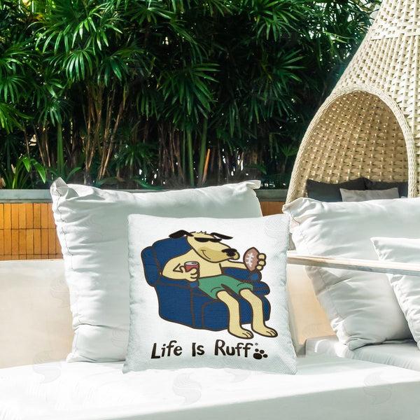 Stupell Industries LIR | Lounging Dog With Football Printed Throw Pillow