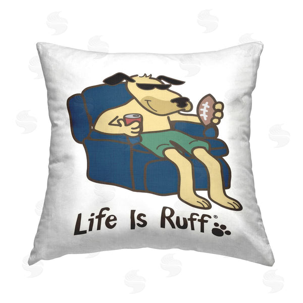 stupell industries LIR | Lounging Dog with Football Printed Throw Pillow