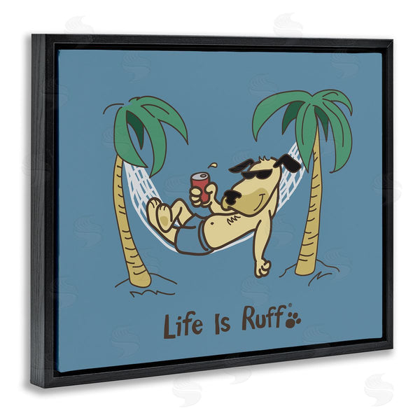 Stupell Industries LIR | Tropical Dog On Hammock Wall Art